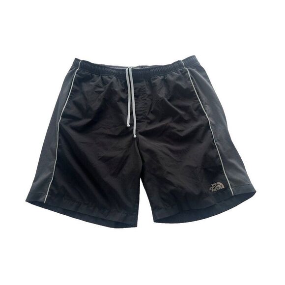The North Face Men's LG Black & Gray Lightweight Pull on Athletic Short Pockets - Picture 1 of 6
